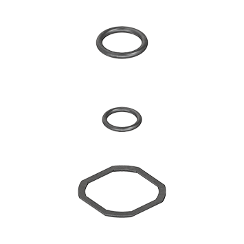 Insert double bit 3, Zinc die black powder-coated; 1000-U327